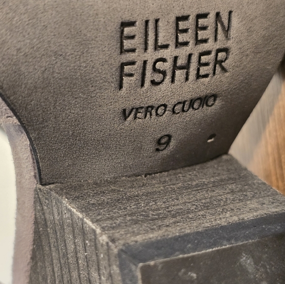 Eileen Fisher Suede Mina Wedge Heels Garnett Hill Women's Size 9 - Picture 8 of 8